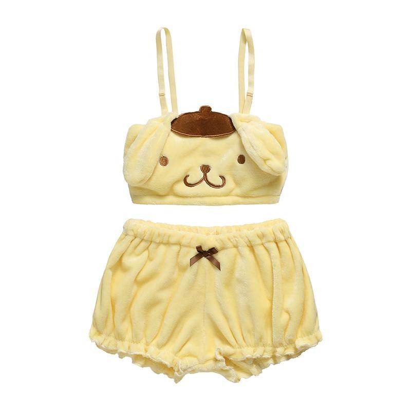 Pompompurin Lingerie Set - bloomers, bra and panties, panty, bras, brasier