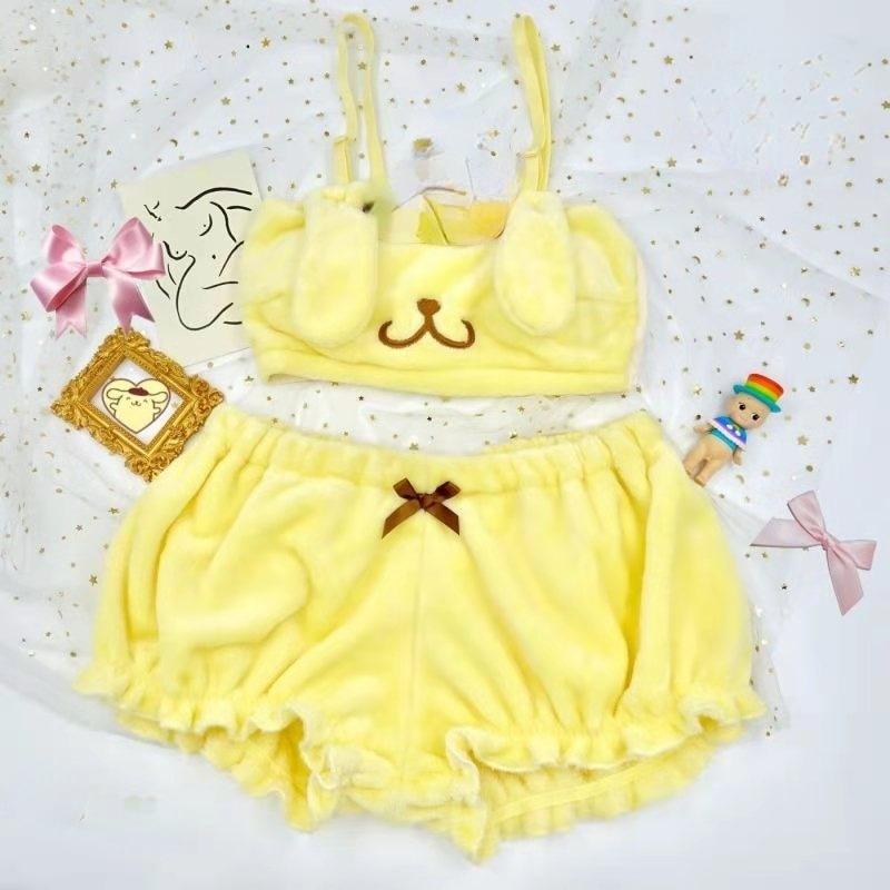 Pompompurin Lingerie Set - bloomers, bra and panties, panty, bras, brasier