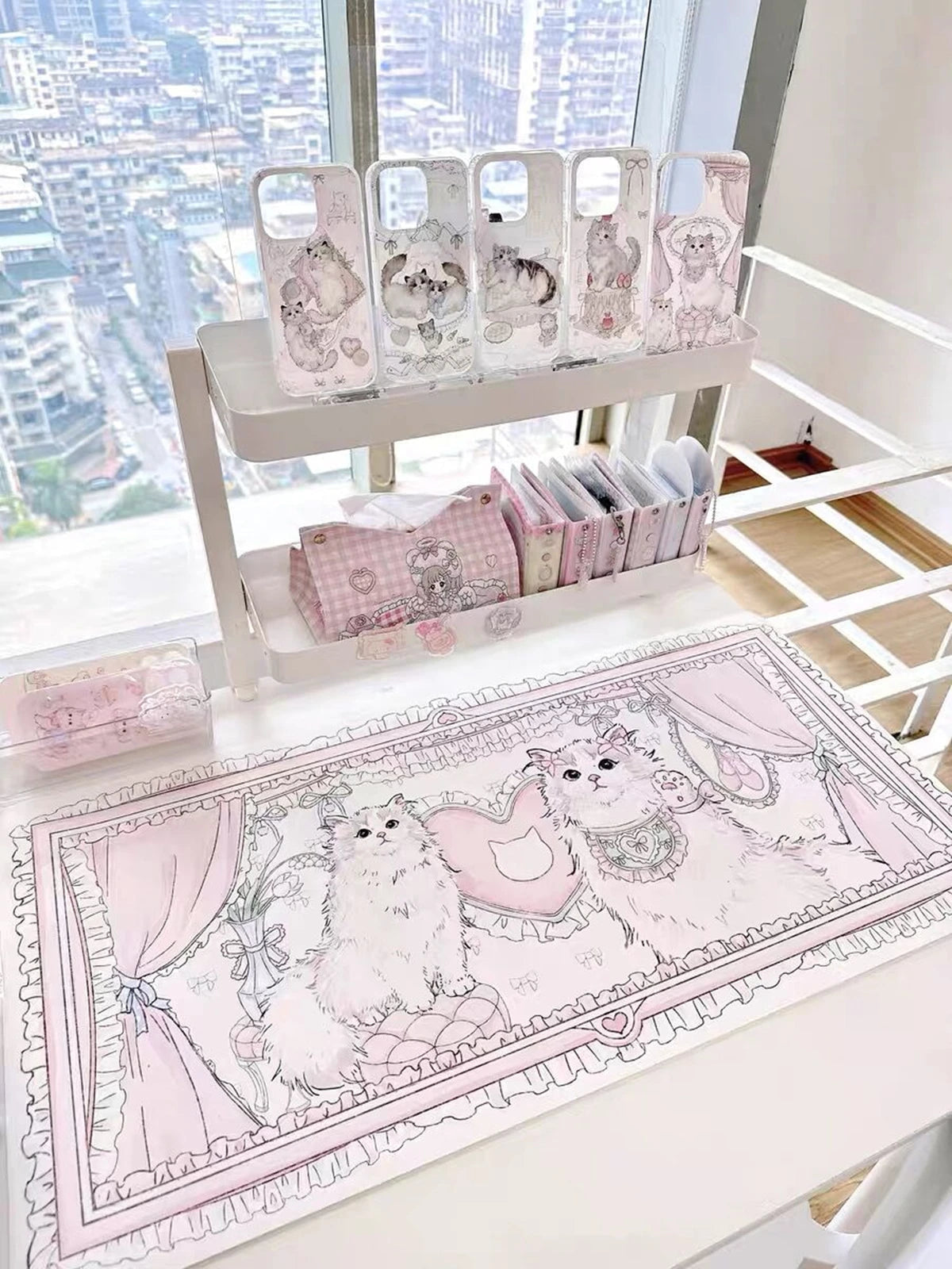 Princess kitty mouse pad - angelcore - angelic - desk pad - fairycore - gamer girl