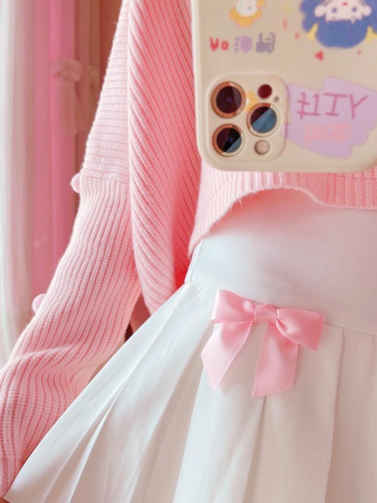 Princess Tennis Skirt - bowknot, bows, fairy kei, kawaii, kawaii fashion