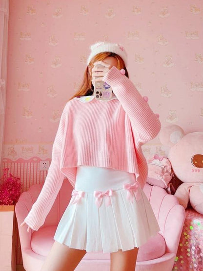 Princess Tennis Skirt - bowknot, bows, fairy kei, kawaii, kawaii fashion