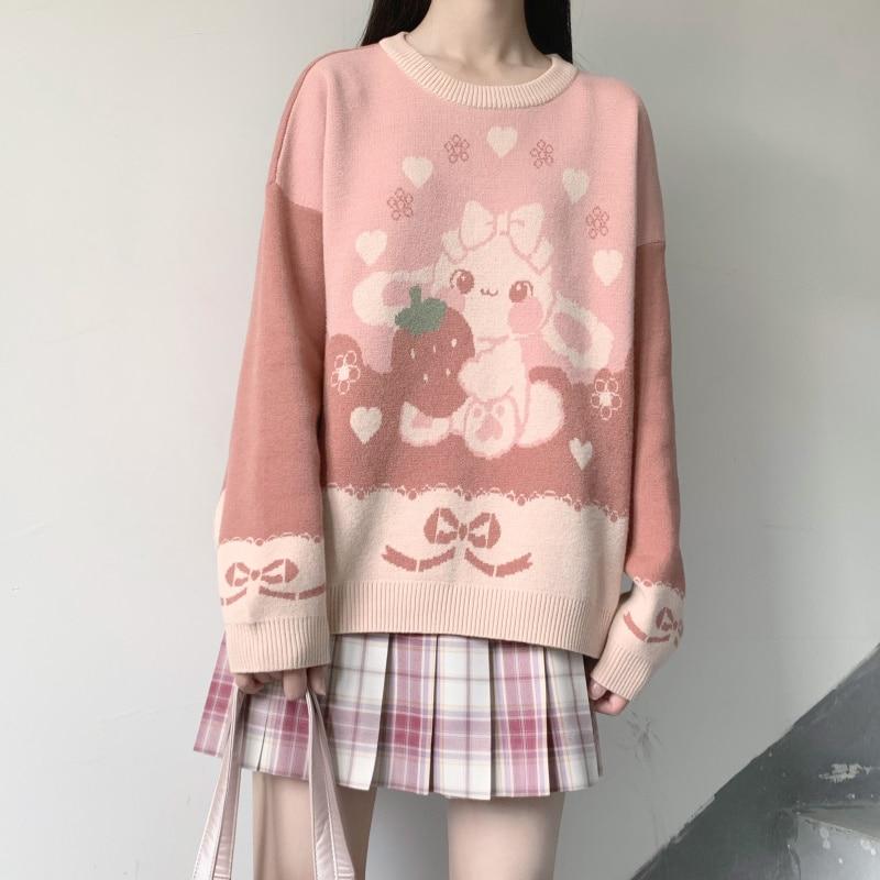 Strawbunny Pullover Knit