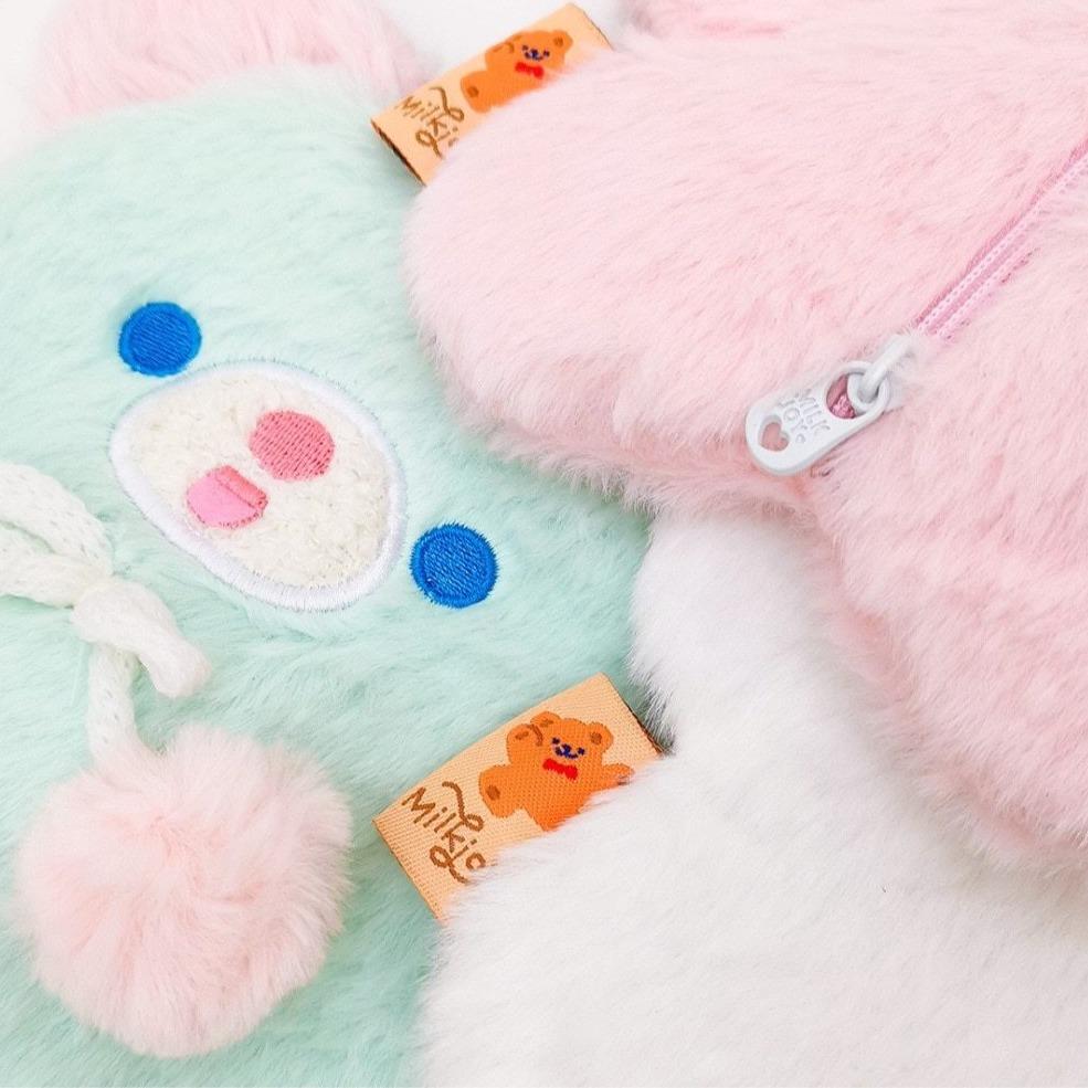 Stationary Pastel Bag Fuzzy Bear