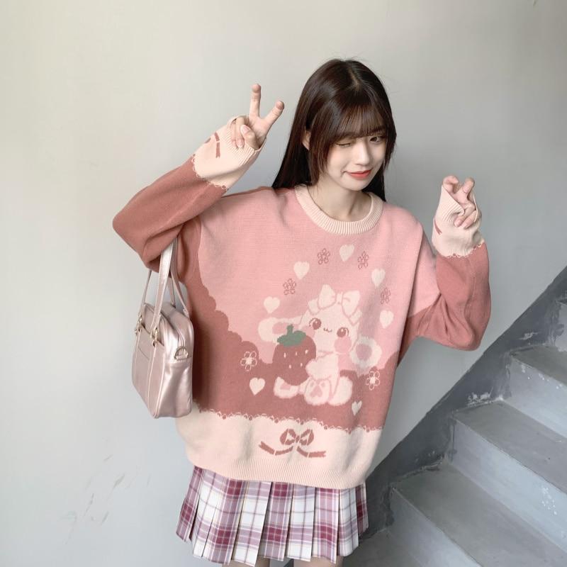 Strawbunny Pullover Knit