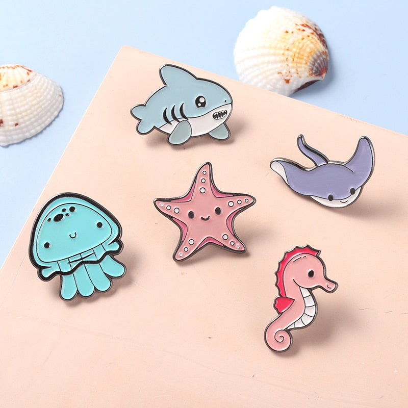 Animal Tiny Sea Pins