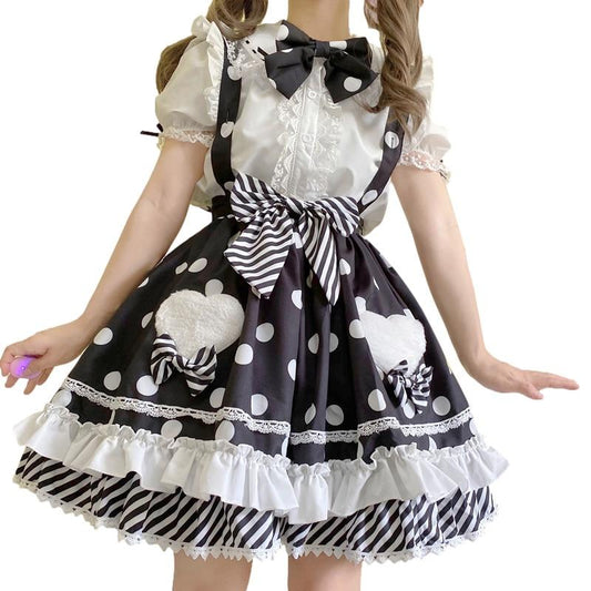 Skirt Princess Suspender Polkadot