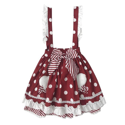 Skirt Princess Suspender Polkadot