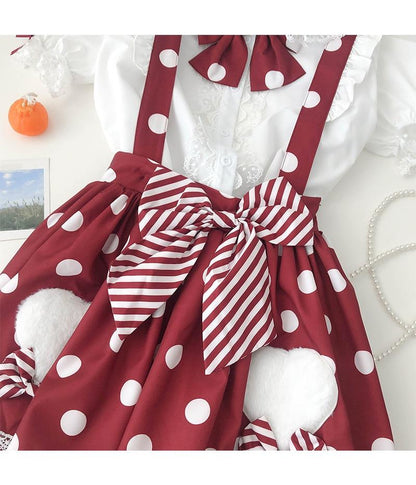 Skirt Princess Suspender Polkadot