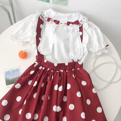 Skirt Princess Suspender Polkadot