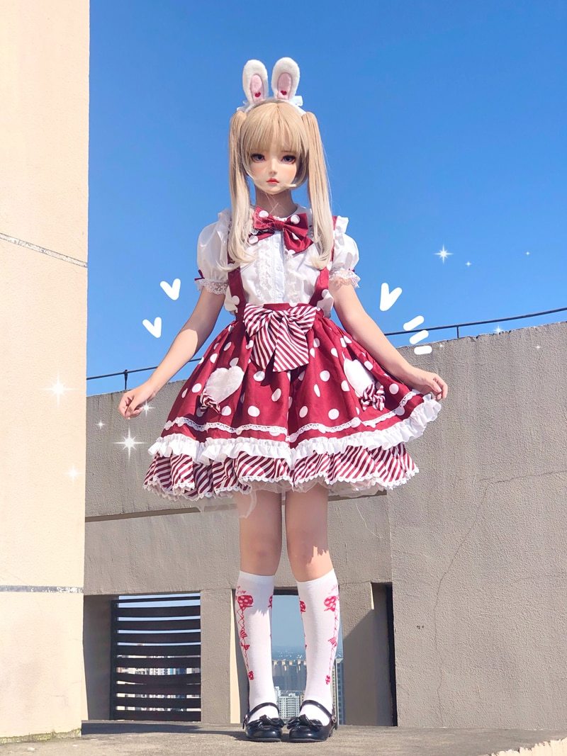 Skirt Princess Suspender Polkadot