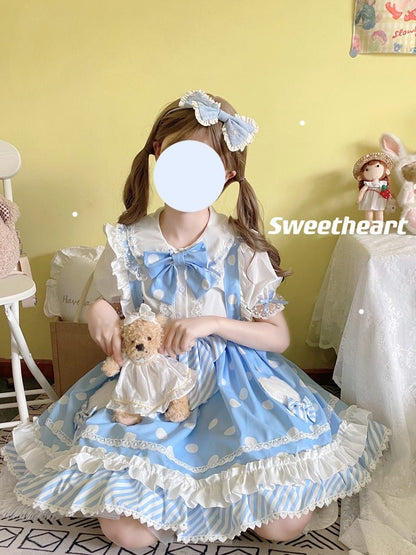 Skirt Princess Suspender Polkadot