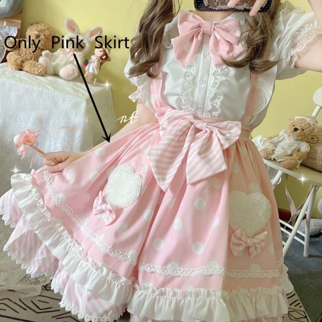 Skirt Princess Suspender Polkadot