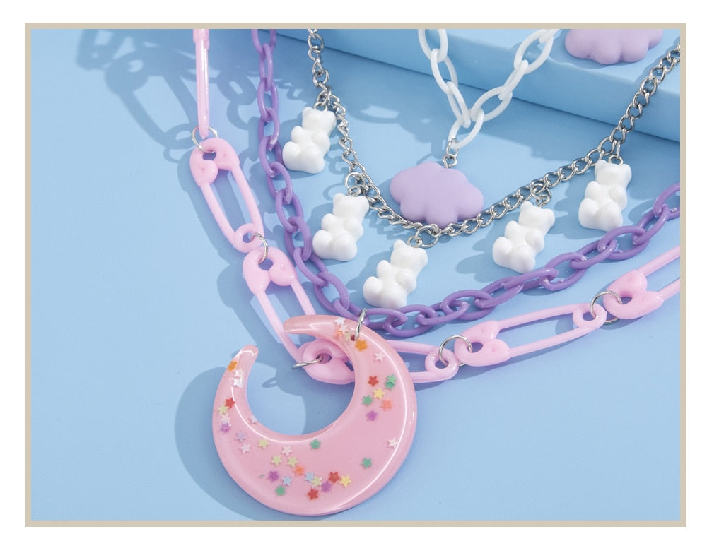 Moon Decora Candy Necklace