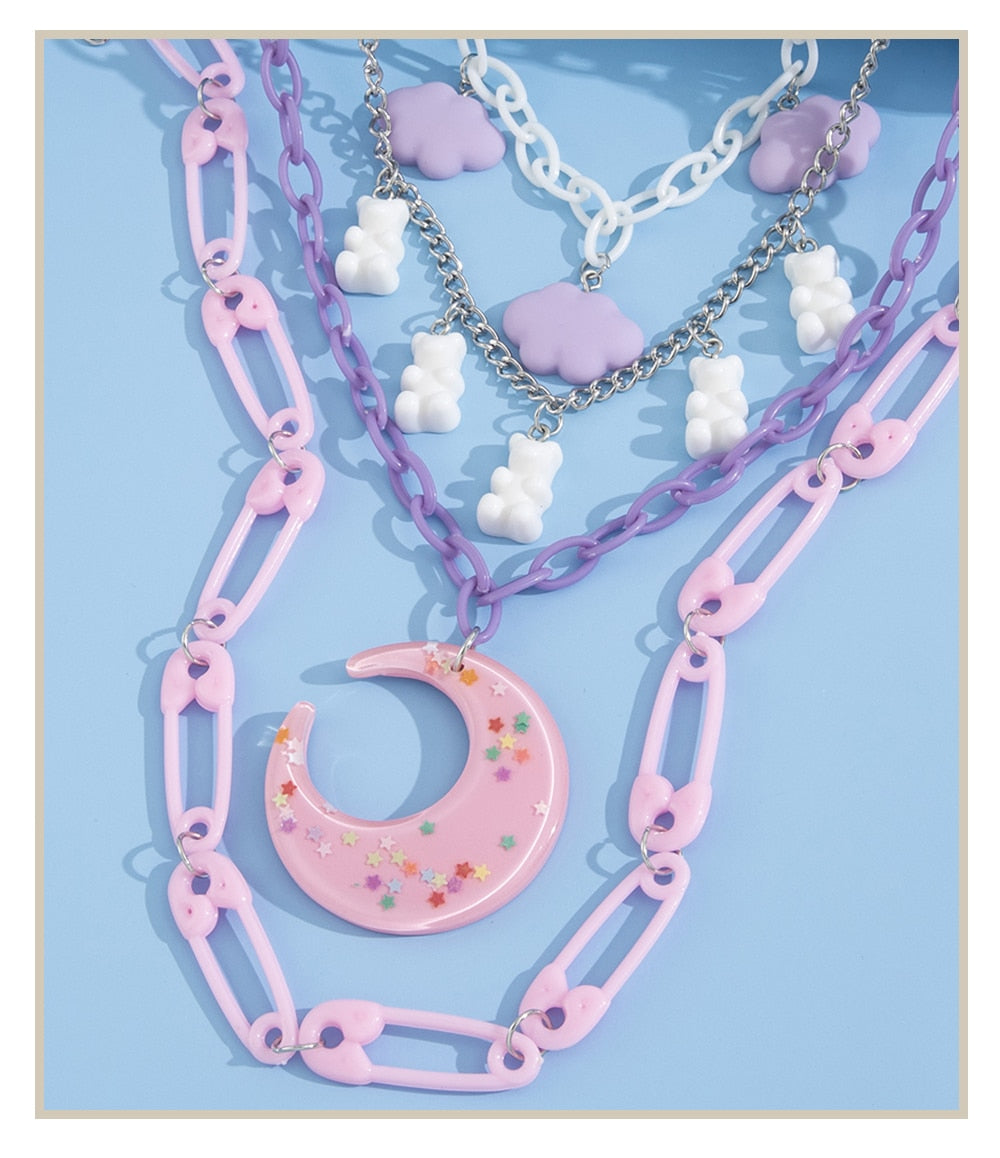 Moon Decora Candy Necklace