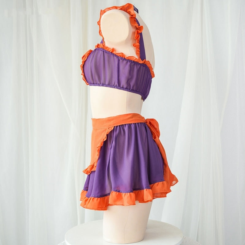Pumpkin Maid Cosplay Set - halloween, halloween costume, costumes, dress, lolita