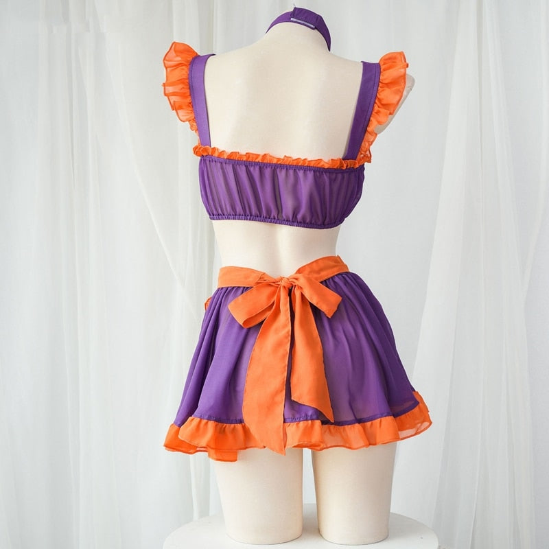 Pumpkin Maid Cosplay Set - halloween, halloween costume, costumes, dress, lolita