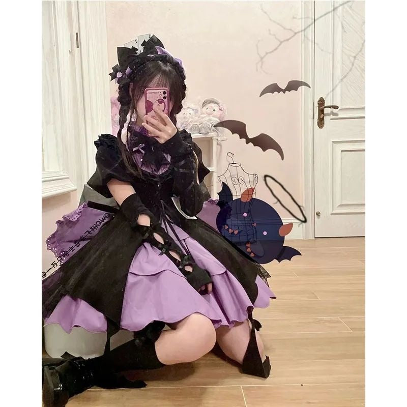 Purple spade lolita dress - goth dress - girl - jsk - lolita
