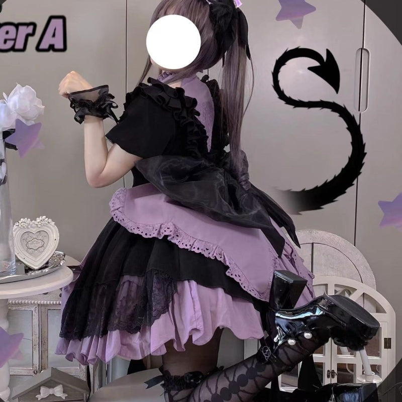 Purple spade lolita dress - goth dress - girl - jsk - lolita