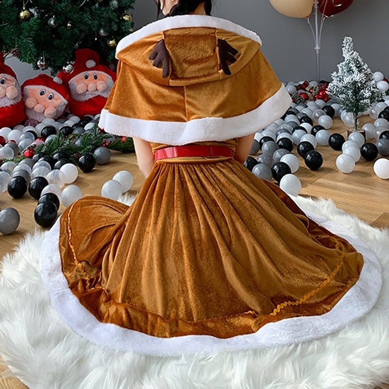Reindeer Baby Outfit - christmas, festive, holiday dress, holidays, reindeer