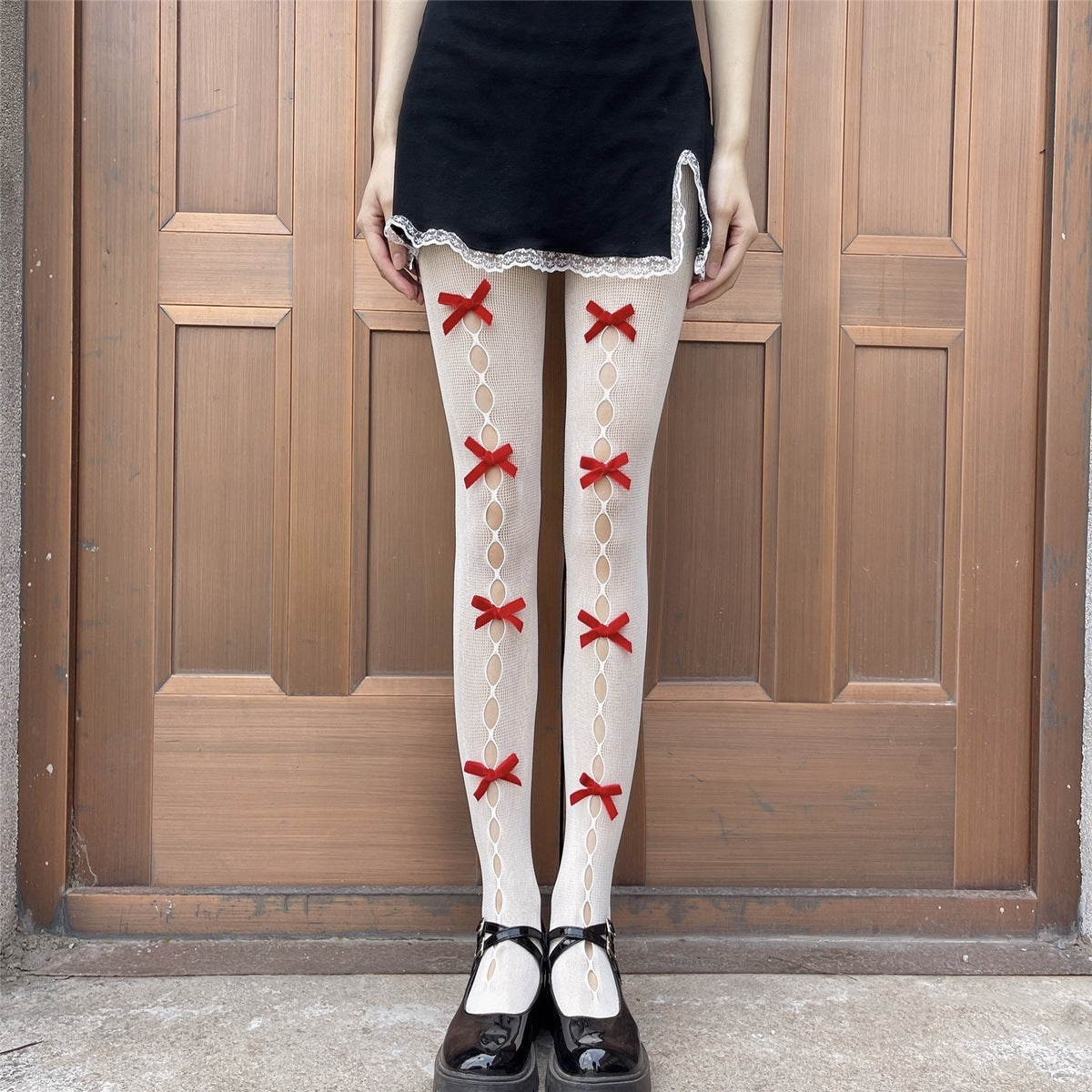 Ribbon Fishnets - fishnet, fishnet socks, stockings, fishnets, nylon