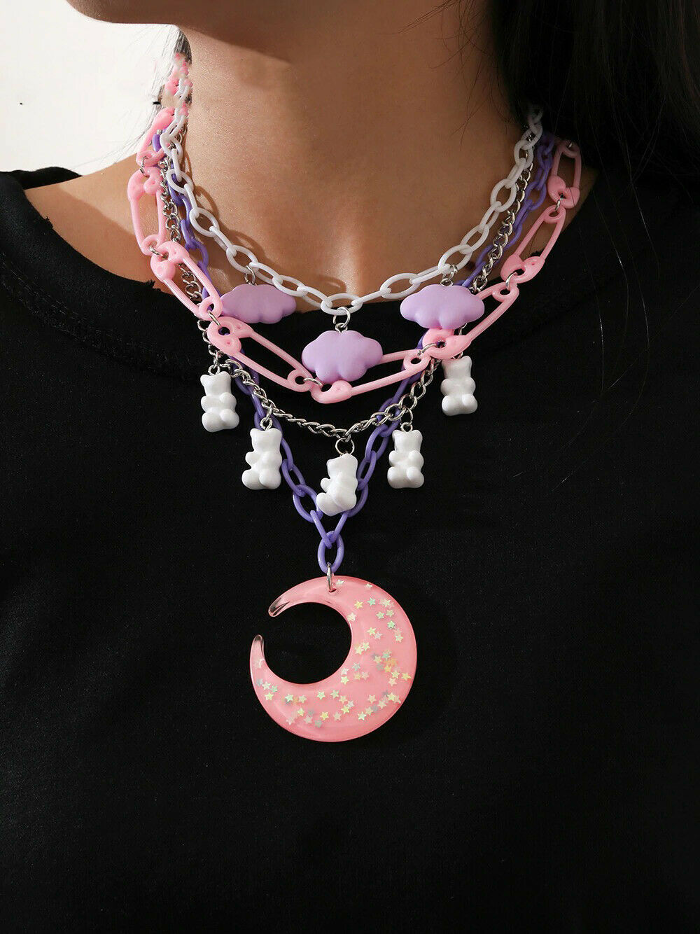 Moon Decora Candy Necklace