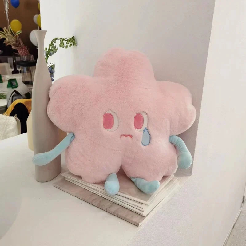 Sad sakura star plush - cherry blossom - pillow - pillows - plush - plushies