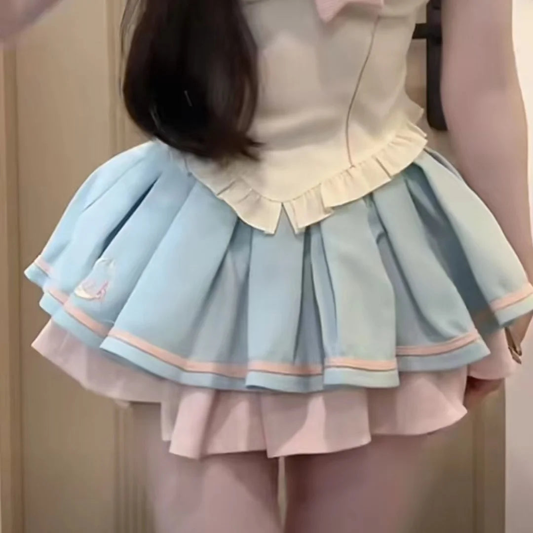 Sailor scout bunny outfit - bunny - cute skirt - kawaii outfit - pleated