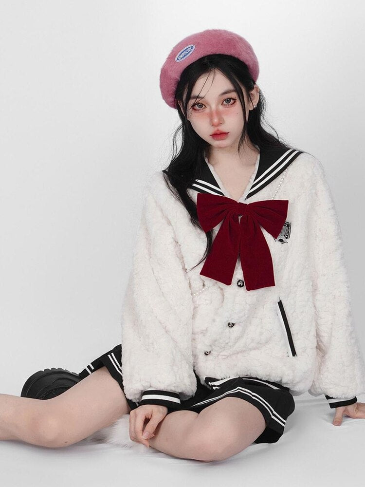 Sailor scout jacket - anime - girl - cosplay - long sleeve sweater - magical