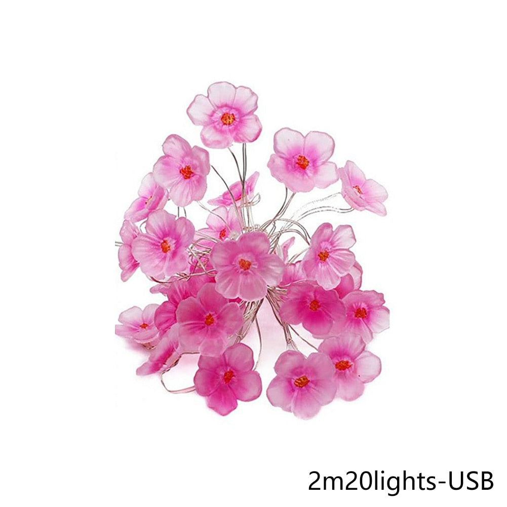 Sakura blossom string lights - cherry blossom - ethereal - floral - flower - home decor