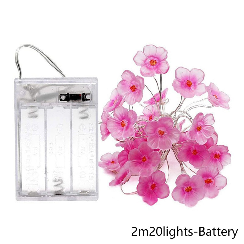 Sakura blossom string lights - cherry blossom - ethereal - floral - flower - home decor