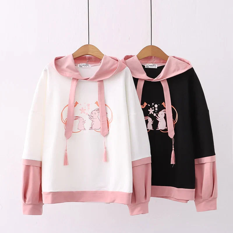 Sakura bunny hoodie - hoodies - sweaters - sweatshirt - sweatshirts