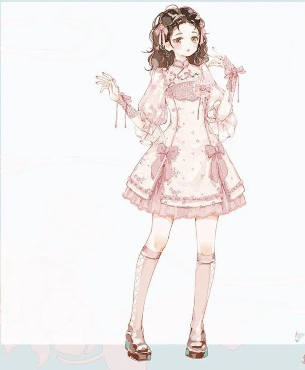 Sakura Cheongsam Kimono Dress - cheongsam, chinese, japan, japan fashion, japanese Kawaii Babe