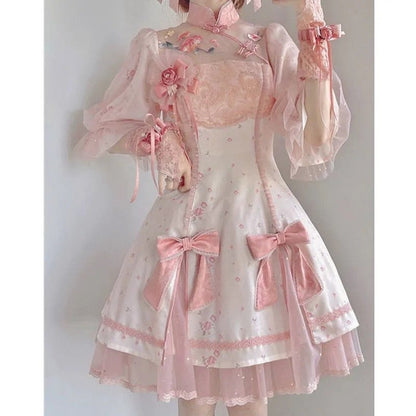 Sakura Cheongsam Kimono Dress - cheongsam, chinese, japan, japan fashion, japanese Kawaii Babe