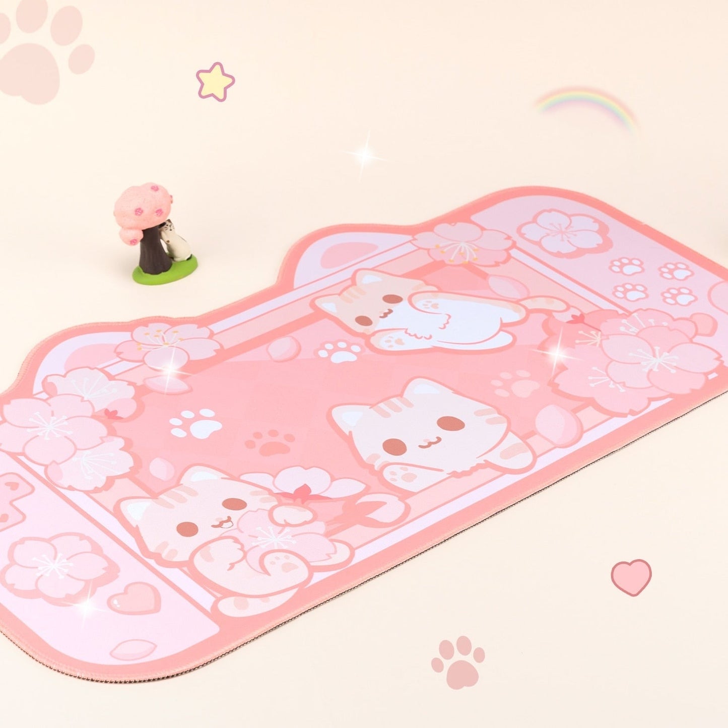 Sakura neko gaming mousepad - egirl - gamer - girls - gaming - mouse pad