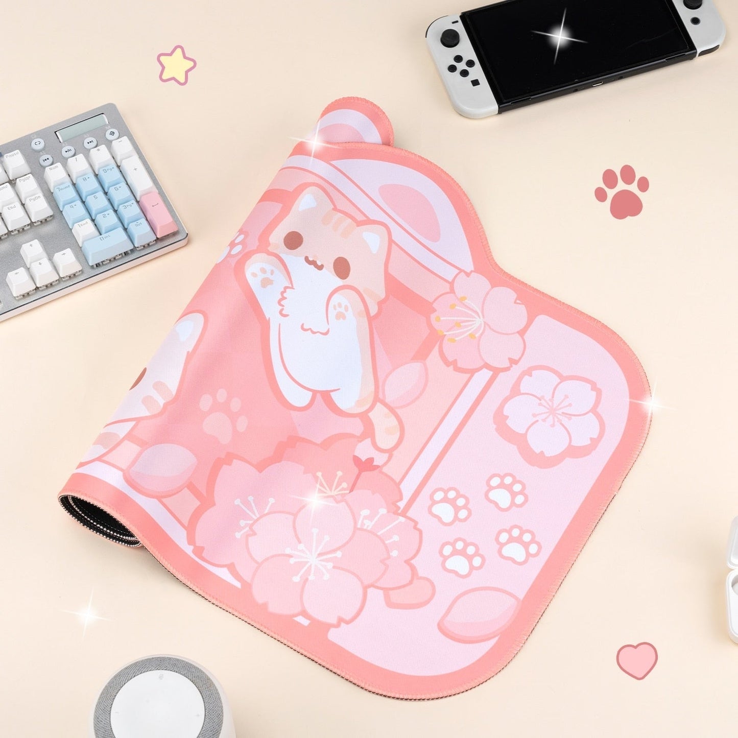 Sakura neko gaming mousepad - egirl - gamer - girls - gaming - mouse pad