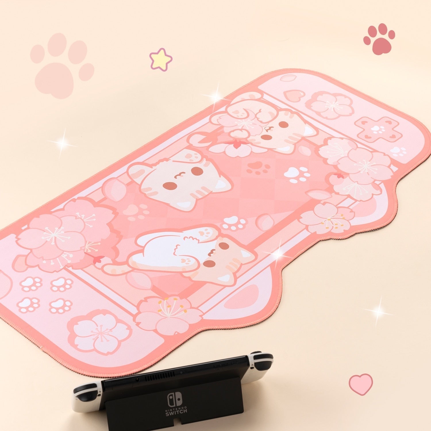 Sakura neko gaming mousepad - egirl - gamer - girls - gaming - mouse pad