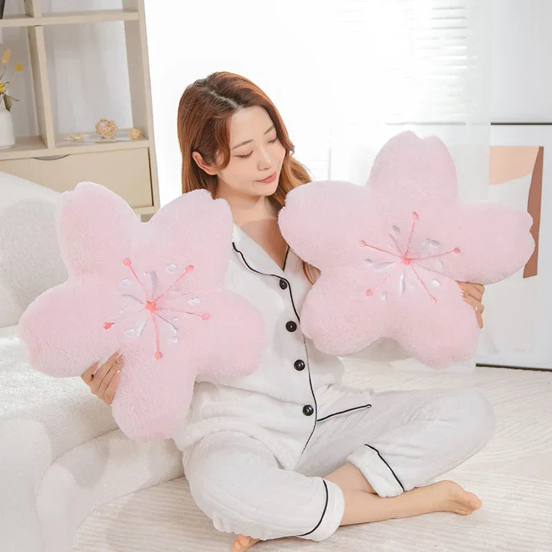 Sakura star plush pillow - cherry blossoms - pillow - pillows - sakura