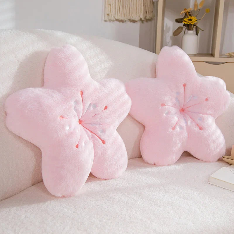 Sakura star plush pillow - cherry blossoms - pillow - pillows - sakura