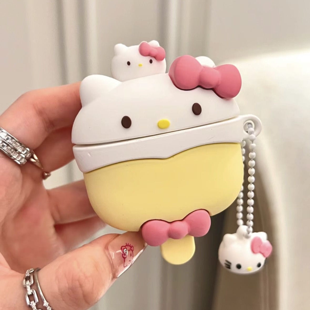 Étui pour écouteurs AirPods Kitty Ice Lolly