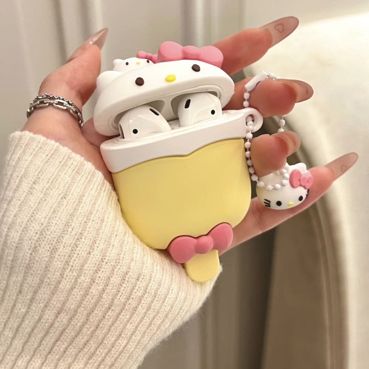 Étui pour écouteurs AirPods Kitty Ice Lolly