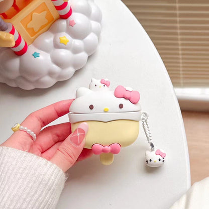 Étui pour écouteurs AirPods Kitty Ice Lolly