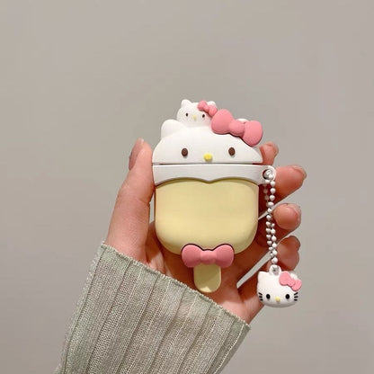 Étui pour écouteurs AirPods Kitty Ice Lolly