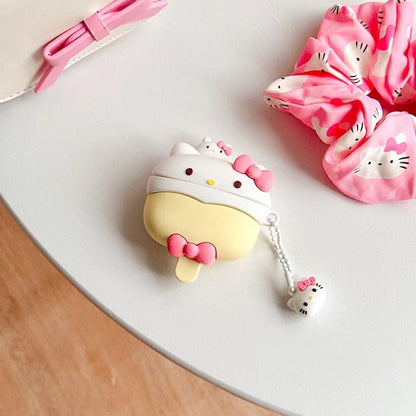 Étui pour écouteurs AirPods Kitty Ice Lolly