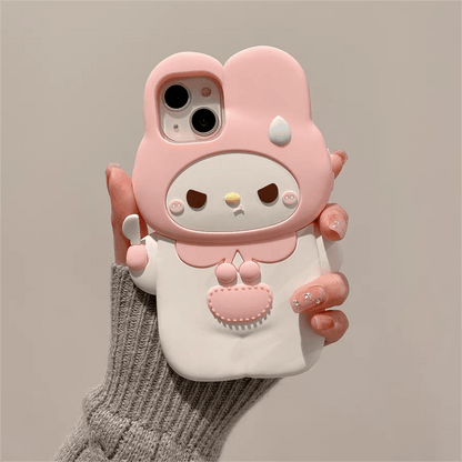 Coque de téléphone Melo rose Angry Kitty SK397