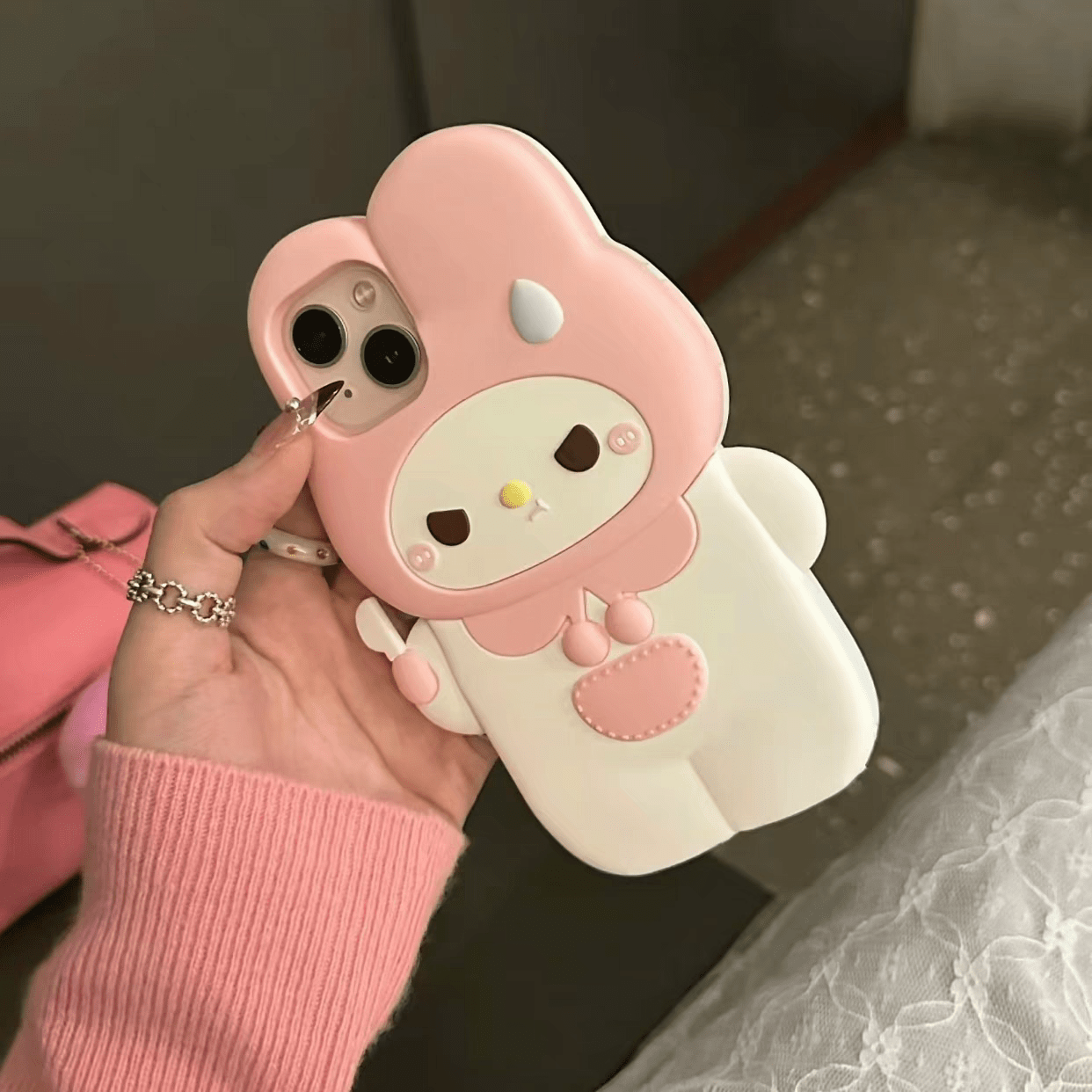 Pink Angry Kitty Melo Phone Case SK397