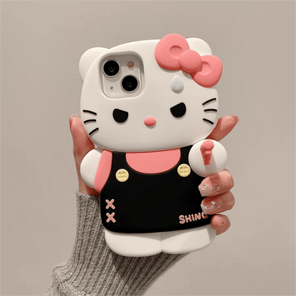 Coque de téléphone Melo rose Angry Kitty SK397