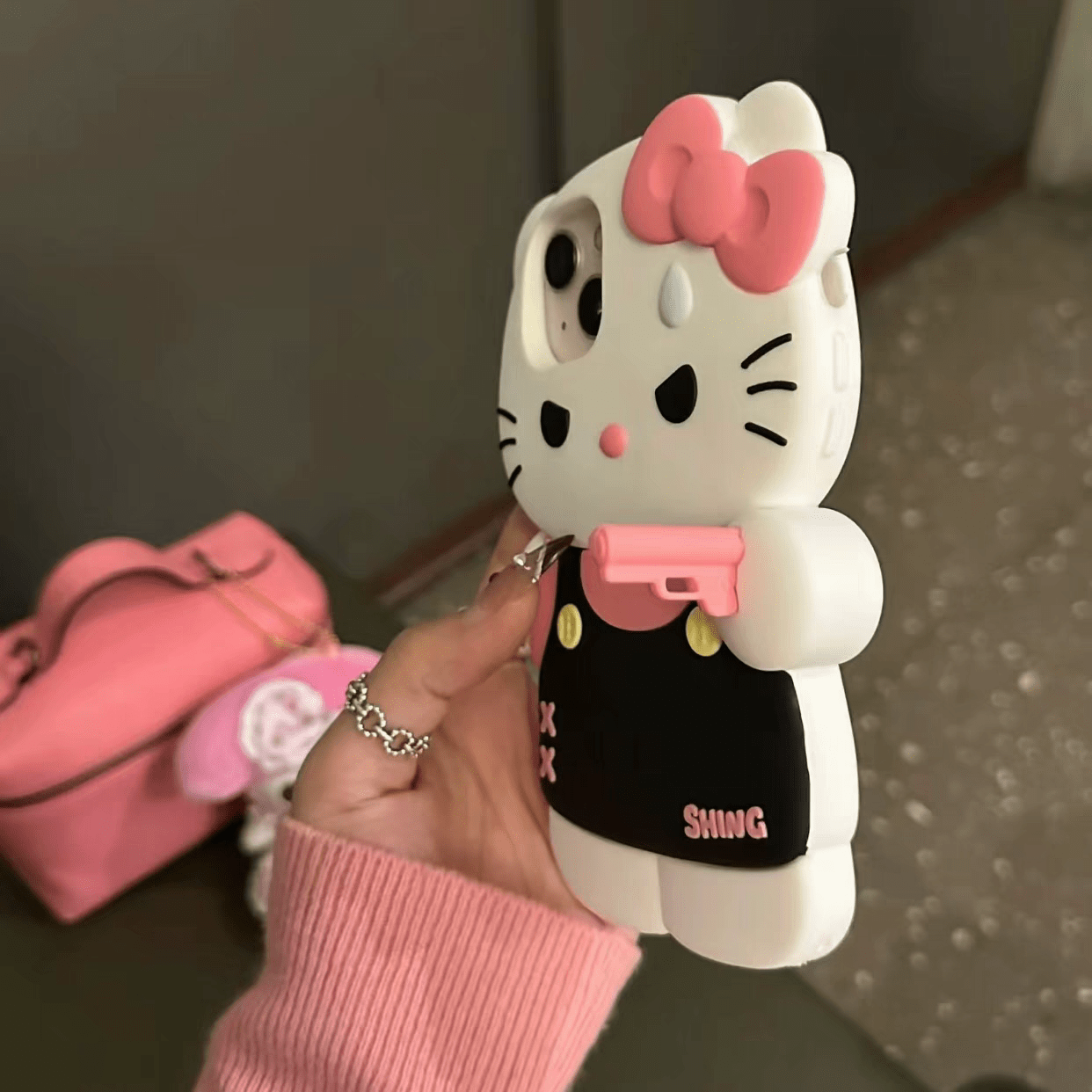 Pink Angry Kitty Melo Phone Case SK397