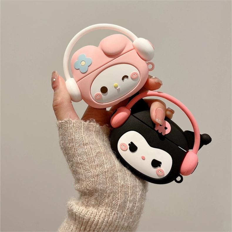 Kuromi My Melody Silikon-AirPods-Kopfhörerhülle SK494