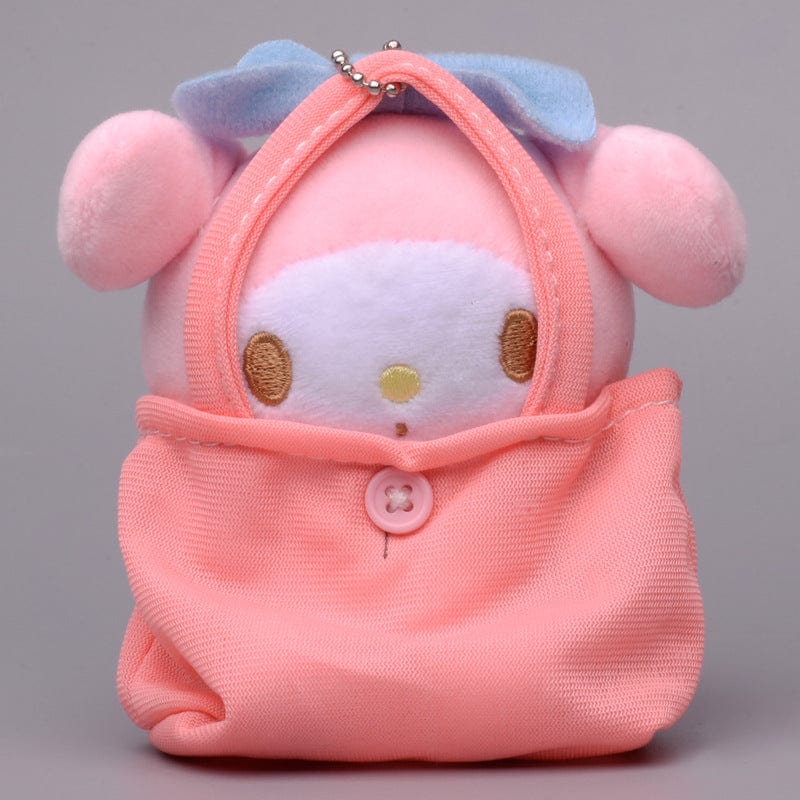 Porte-clés en peluche mini sac à main Kawaii