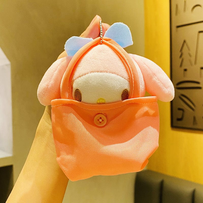 Porte-clés en peluche mini sac à main Kawaii